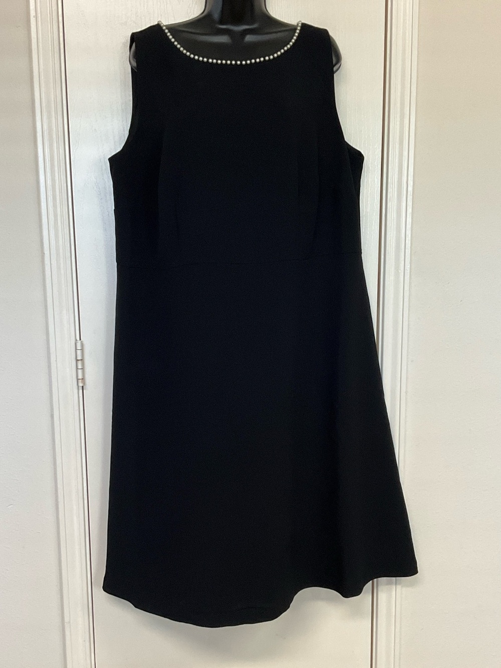 Talbots Rsvp by Talbots sleeveless dress Black Beaded Maxi Dress Size 18W NWT
